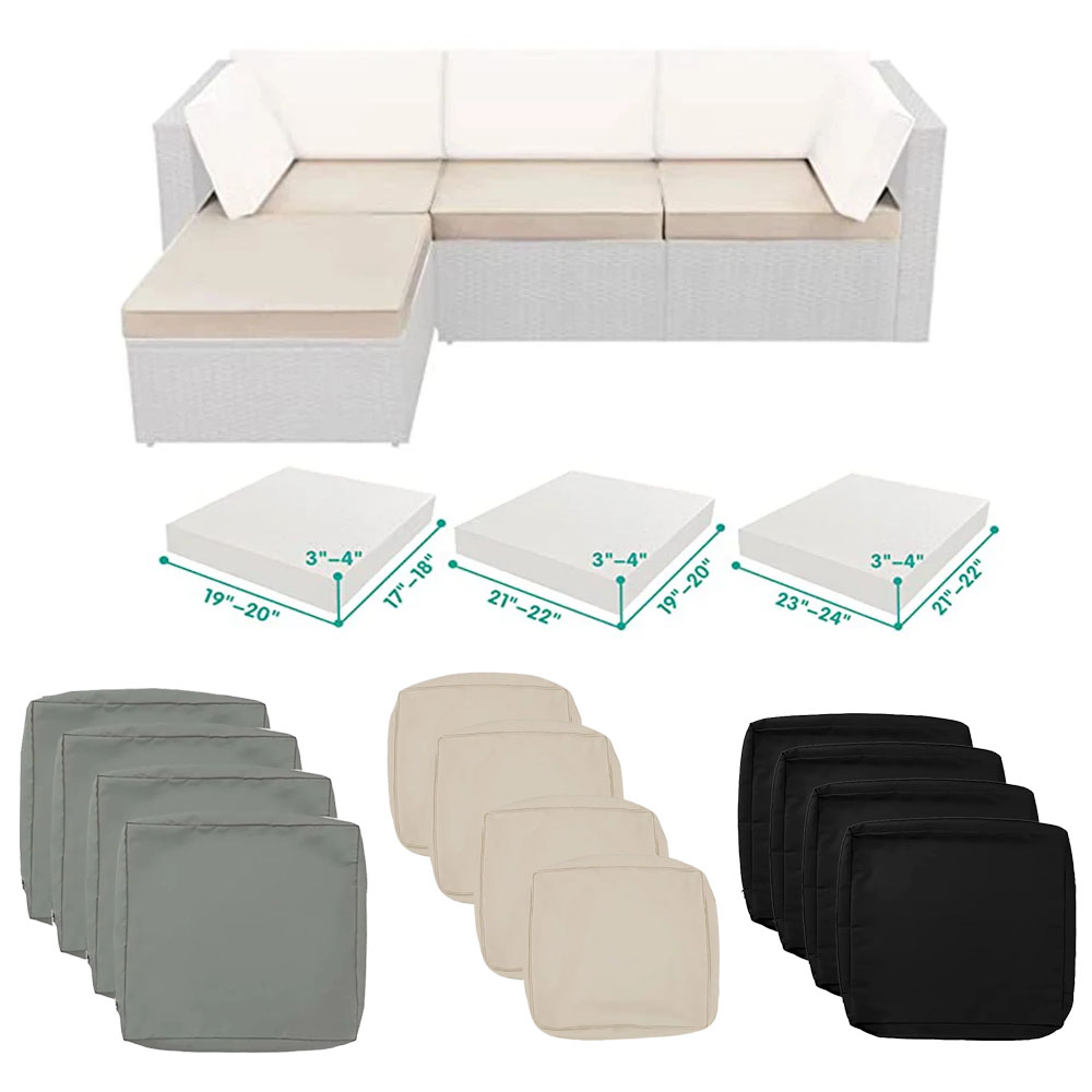 Outdoor Furniture Upholstery - Комплект из 4-х чехлов для подушек
