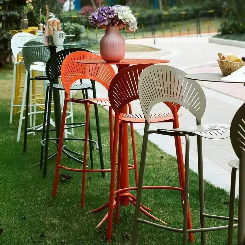 Outdoor Furniture Yellow - Новые желтые промышленные барные стулья, скандинавские