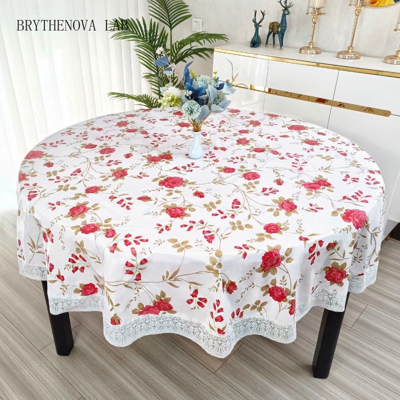 Outdoor Furniture Year Round - Скатерть круглая из ПВХ с цветочным