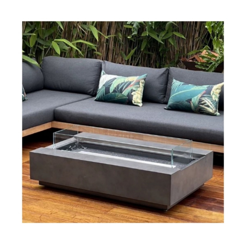 Outdoor Furniture And Fire Pit - Современный комплект уличной мебели из кортеновской
