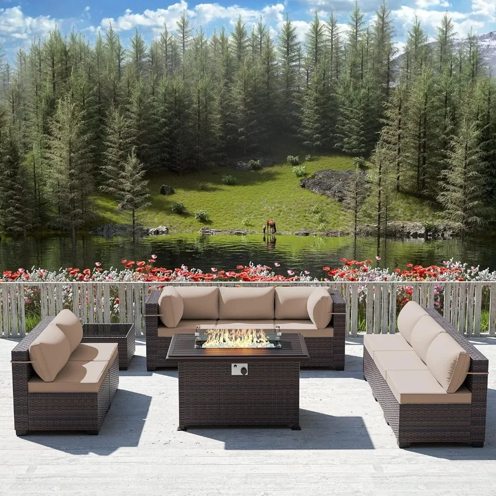 Outdoor Furniture With Fire Pit - -Набор мебели для патио со столом