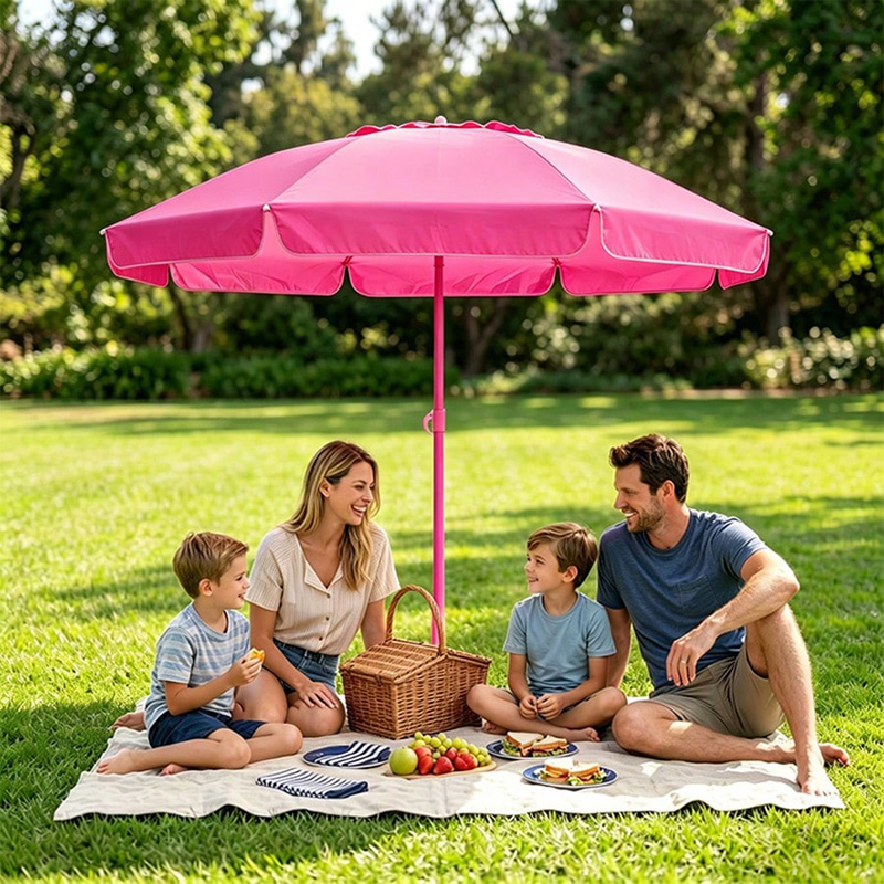 Outdoor Furniture Umbrella - Пляжный зонт усиленный, ветроустойчивый, с защитой
