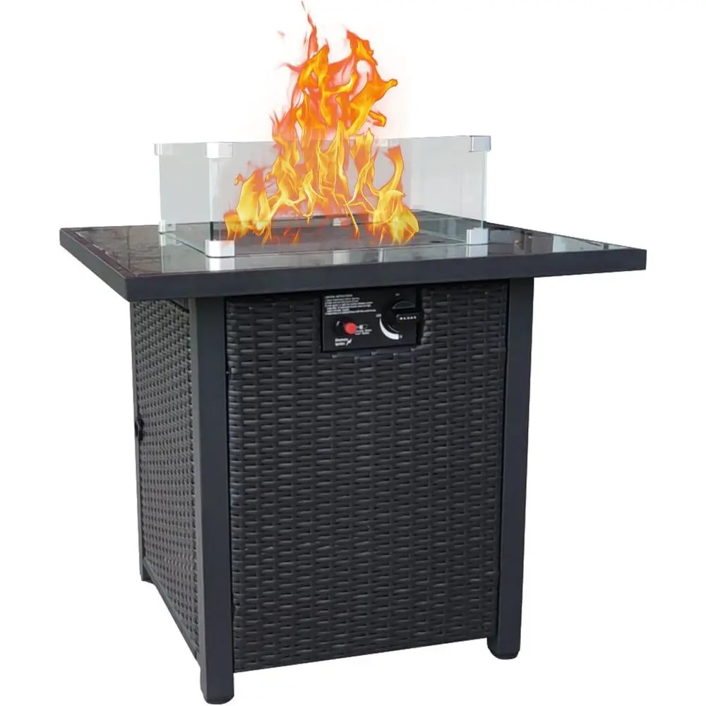 Outdoor Furniture With Fire Pit - Плетеная мебель для патио, комплект из