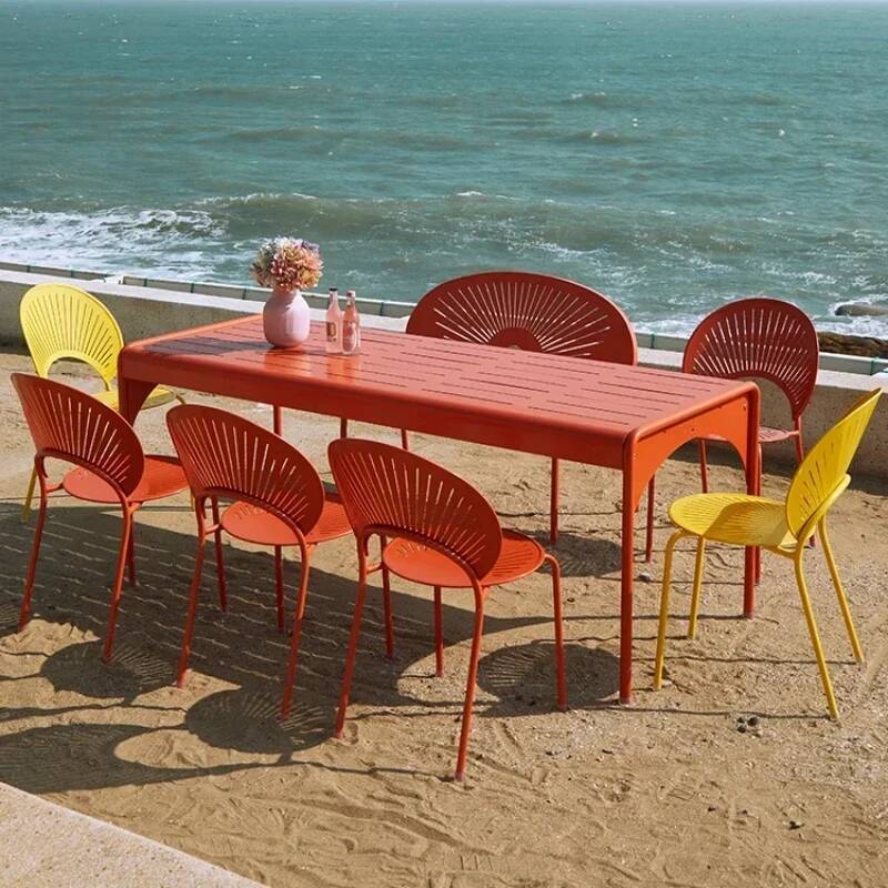 Outdoor Furniture Yellow - Высокие уличные желтые скандинавские промышленные минималистичные