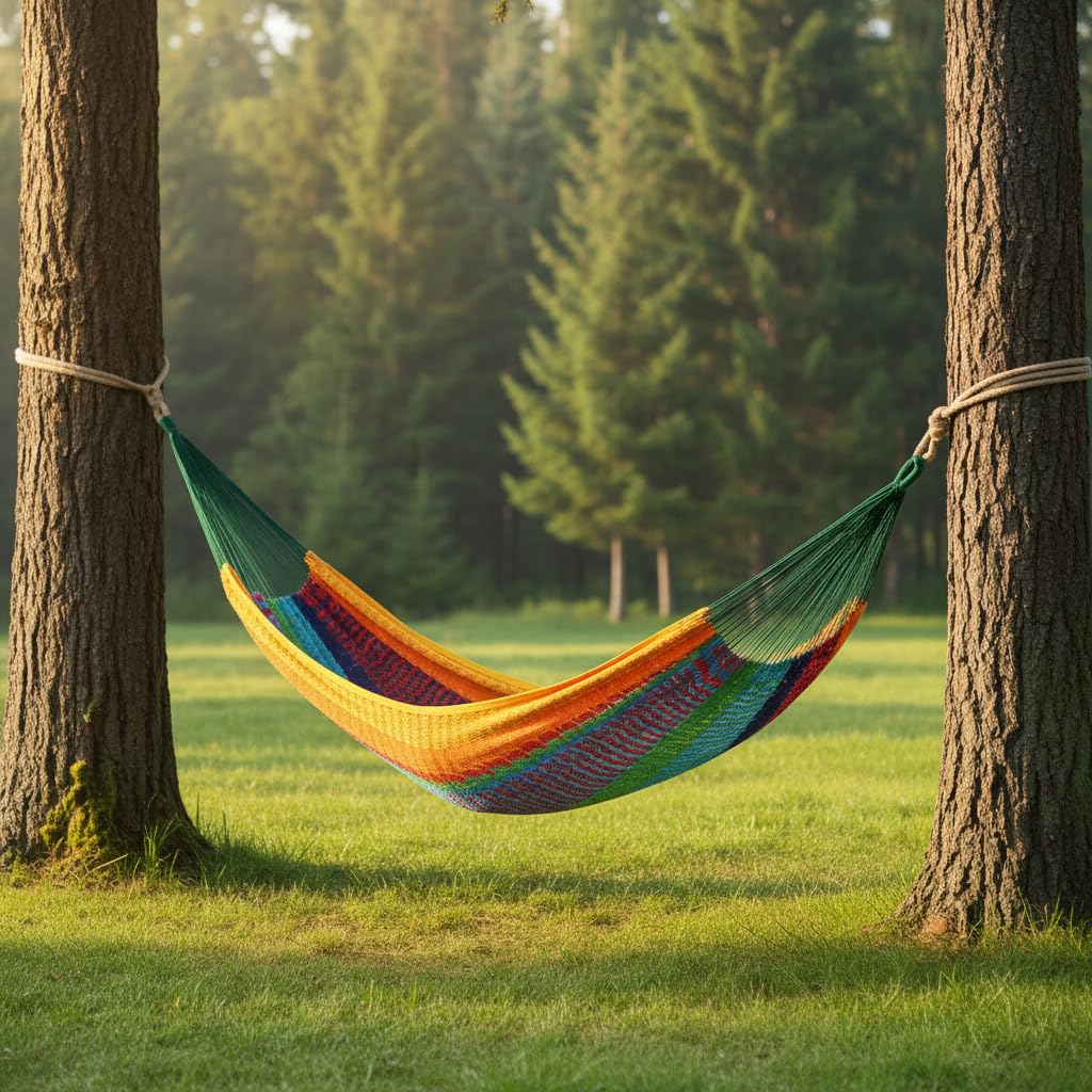 Outdoor Furniture Yellow - Зеленый, красный и желтый полосатый двухместный