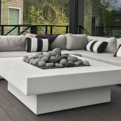 Outdoor Furniture With Fire Pit - Комплект уличной мебели: диван, стол-очаг, индивидуальный
