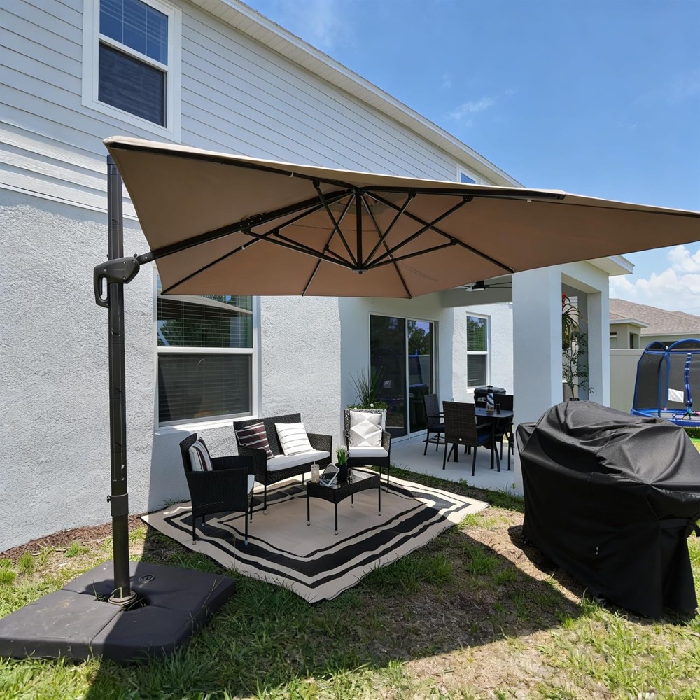 Outdoor Furniture Umbrella - Прямоугольный консольный зонт для патио с