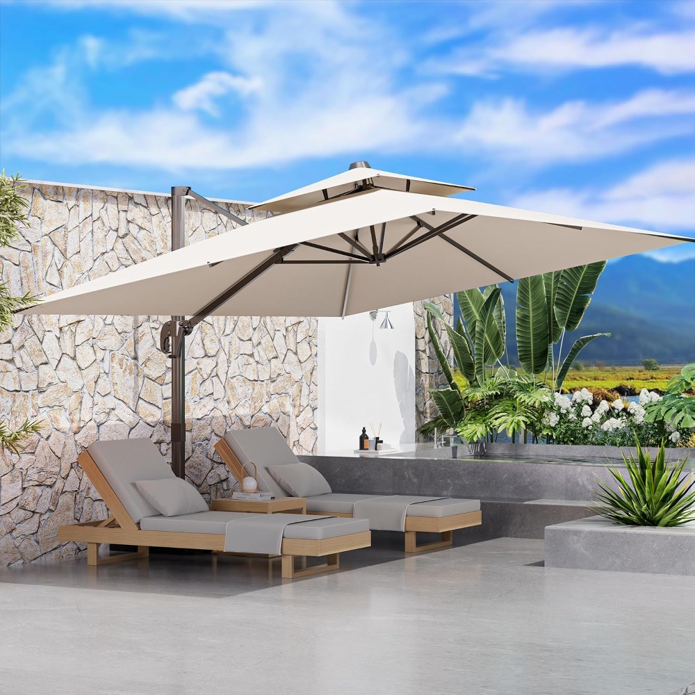 Уличный зонт для патио 10' x 1 – обзор и цена Outdoor Furniture Umbrella