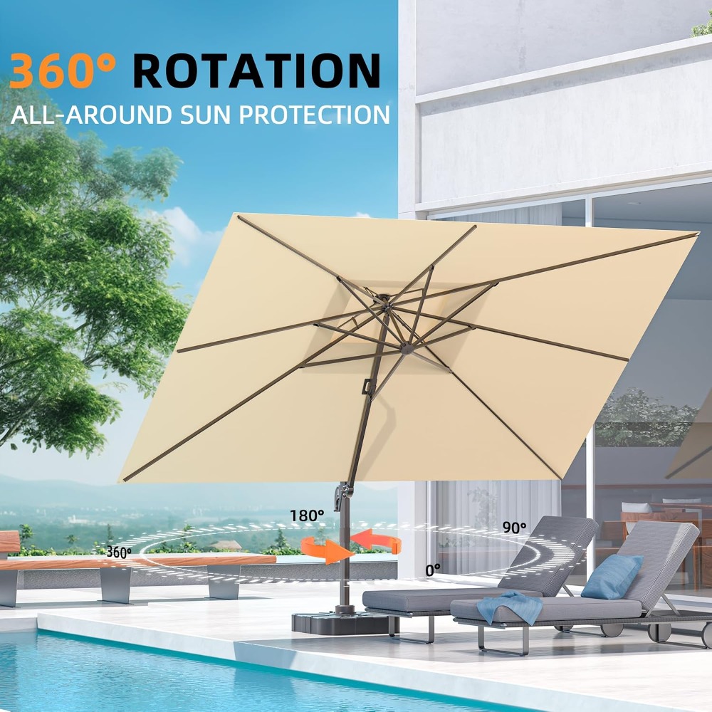 Уличный зонт для патио 10' x 1 – обзор и цена Outdoor Furniture Umbrella