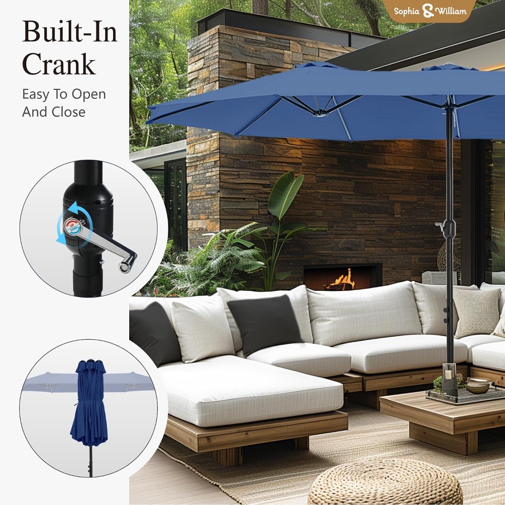 Зонт для патио прямоугольный,  – обзор и цена Outdoor Furniture Umbrella