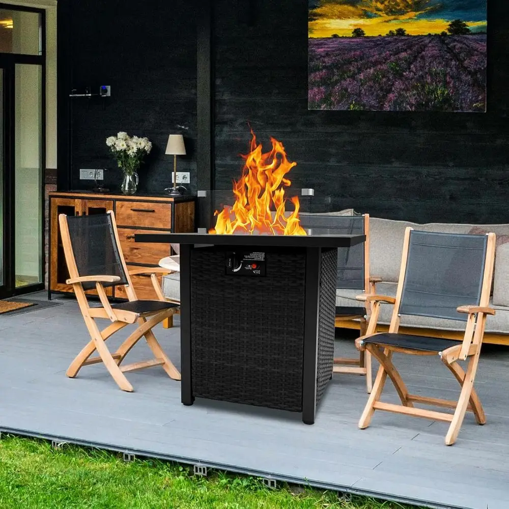 Плетеная мебель для патио, ком – обзор и цена Outdoor Furniture With Fire Pit