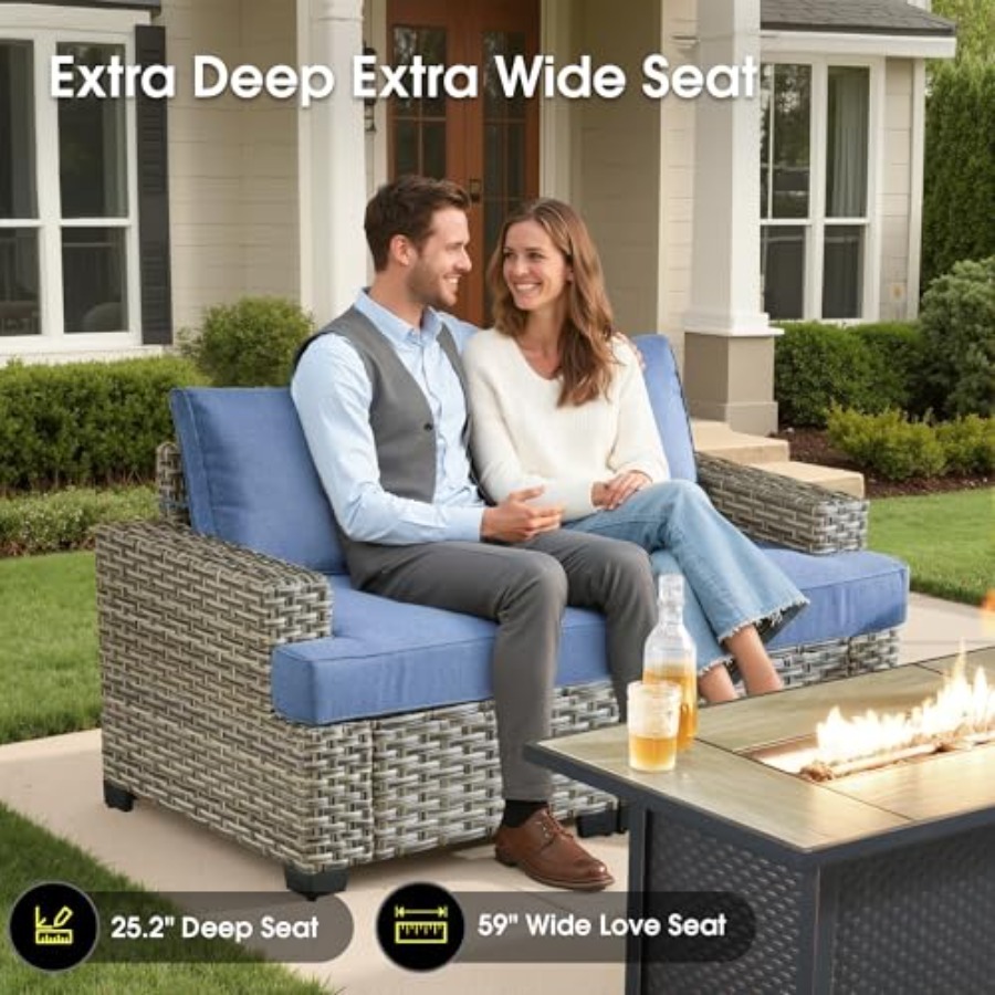 Уличный модульный комплект меб – обзор и цена Outdoor Furniture With Fire Pit