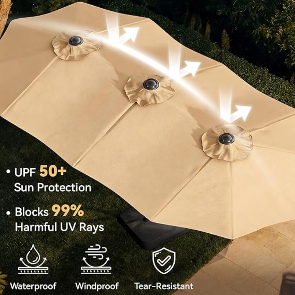Зонт для патио 15 футов с осно – обзор и цена Outdoor Furniture Umbrella