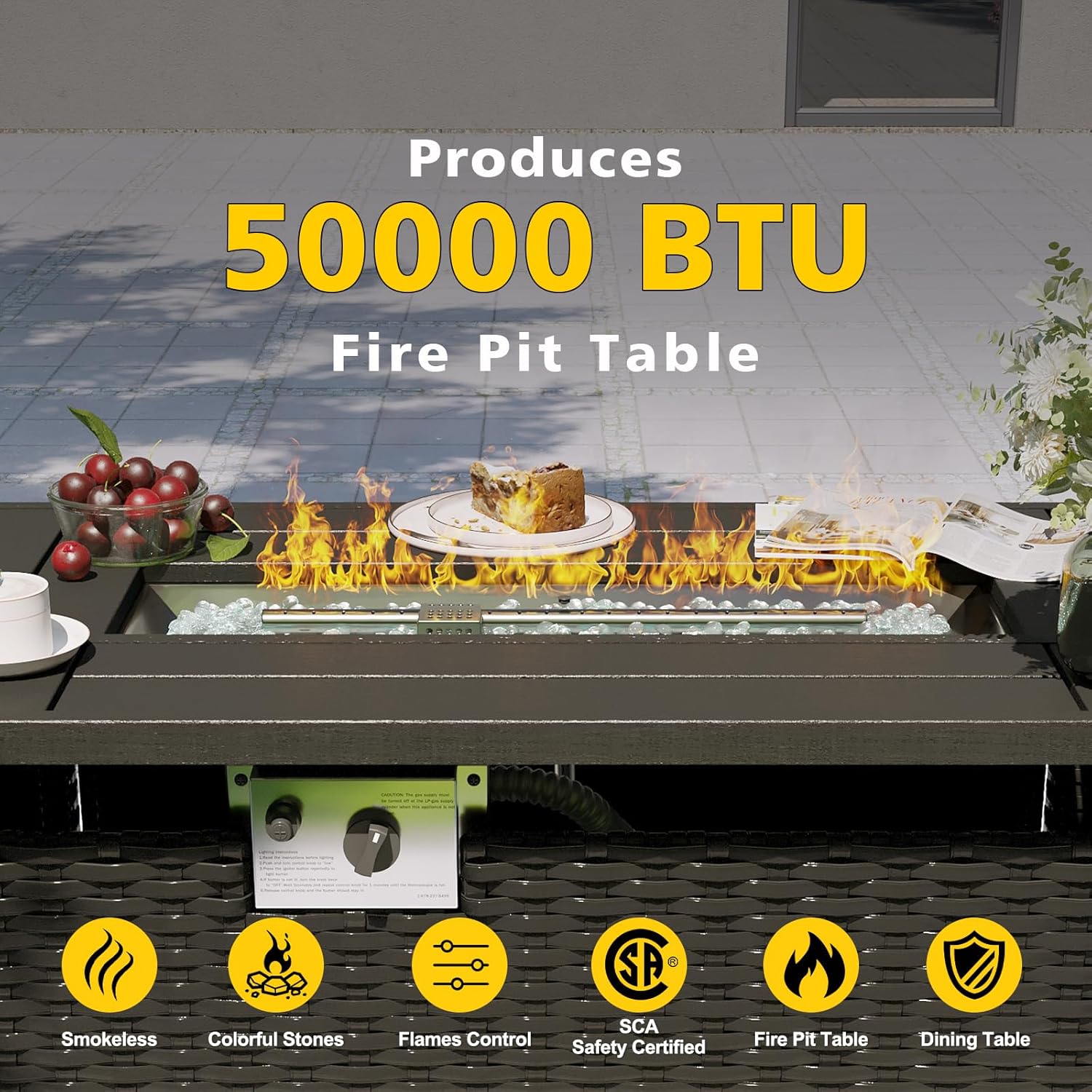 Комплект садовой мебели с пати – обзор и цена Outdoor Furniture With Fire Pit