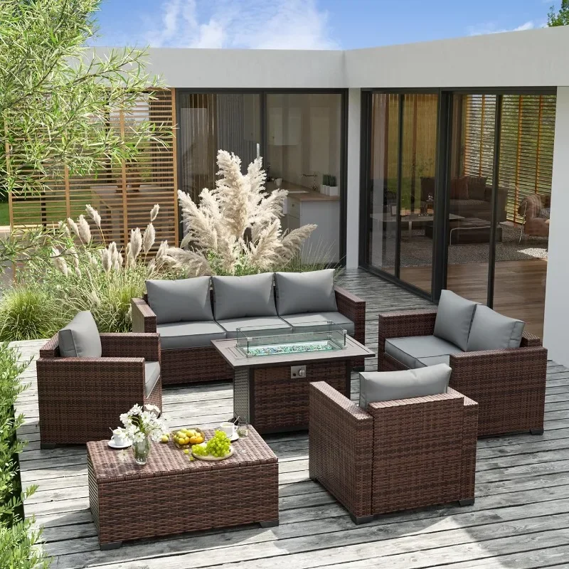 Набор мебели со столом для кос – обзор и цена Outdoor Furniture And Fire Pit