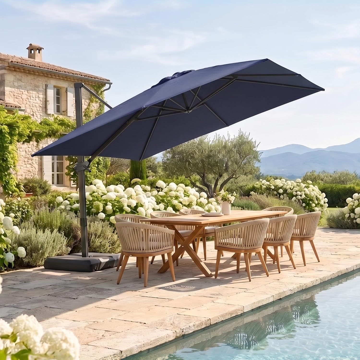 Зонт консольный для патио 3х3  – обзор и цена Outdoor Furniture Umbrella