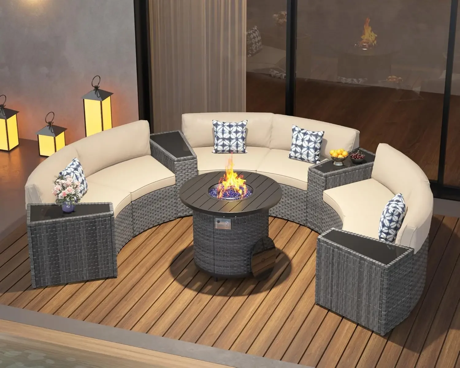 l Комплект мебели для патио с  – обзор и цена Outdoor Furniture And Fire Pit