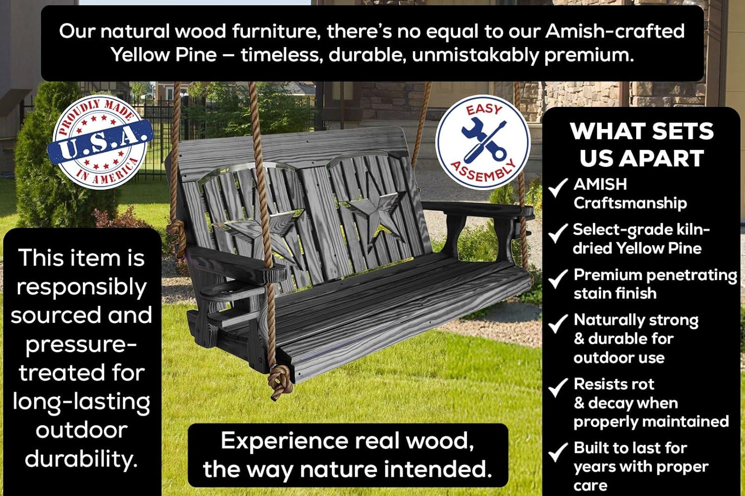 Подвесные качели для веранды 4 – обзор и цена Outdoor Furniture Yellow