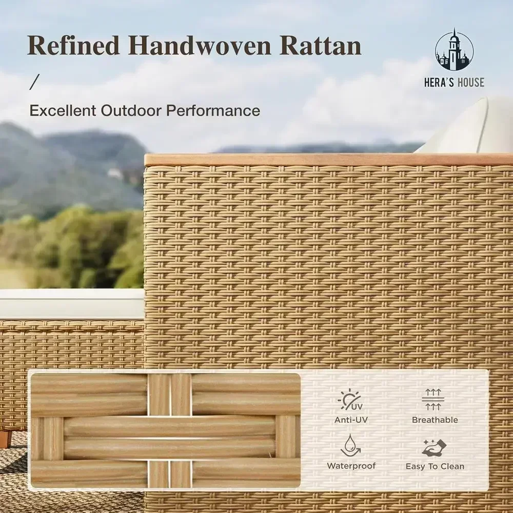 4-местный уличный секционный к – обзор и цена Outdoor Furniture Yellow