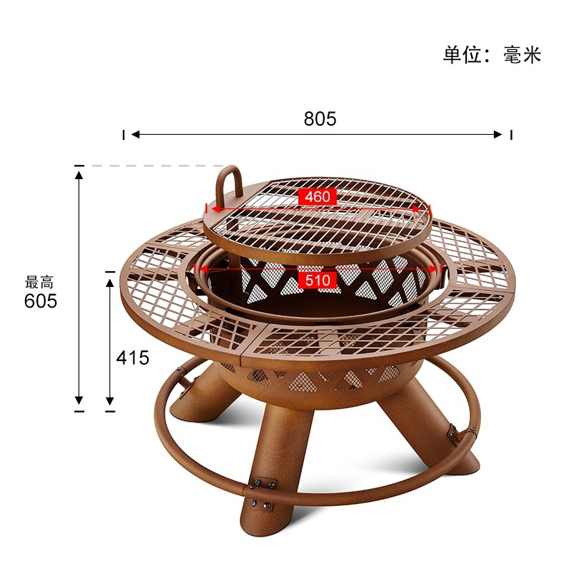 Современный уличный стальной м – обзор и цена Outdoor Furniture With Fire Pit