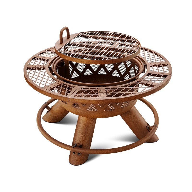 Современный уличный стальной м – обзор и цена Outdoor Furniture With Fire Pit