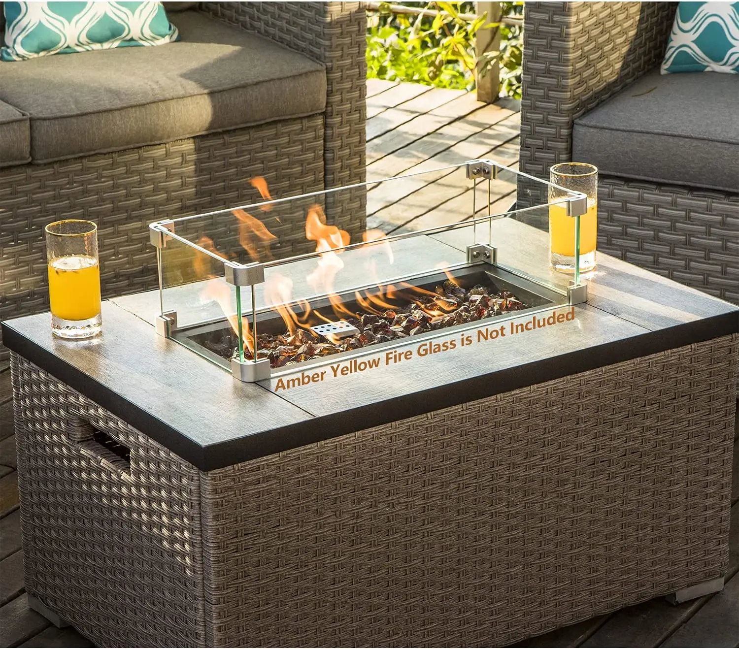 -Уличная мебель, 5-компонентны – обзор и цена Outdoor Furniture And Fire Pit