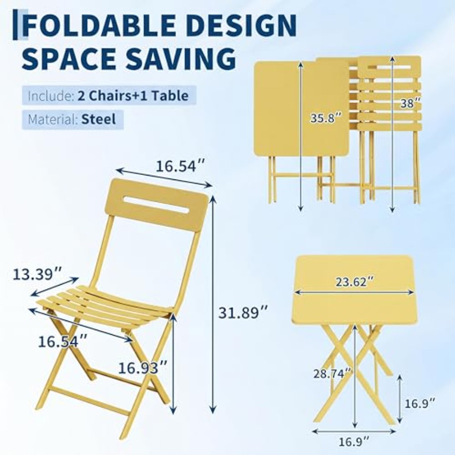 Комплект из 3 предметов для би – обзор и цена Outdoor Furniture Yellow