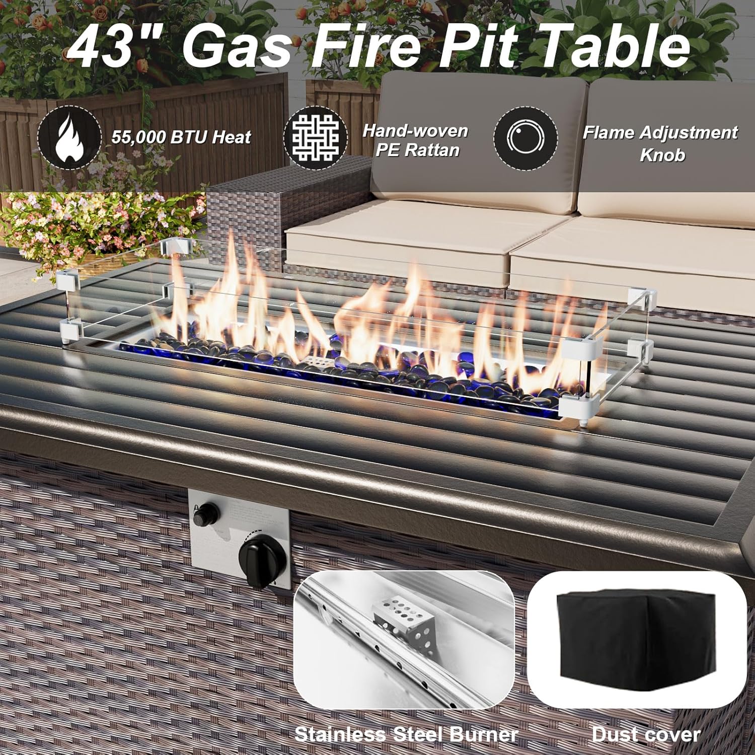 Комплект садовой мебели с очаг – обзор и цена Outdoor Furniture With Fire Pit
