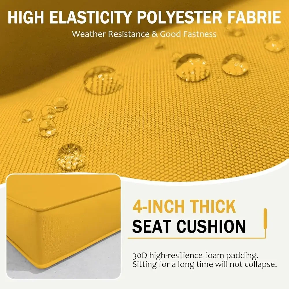5 подушек для уличной мебели,  – обзор и цена Outdoor Furniture Yellow