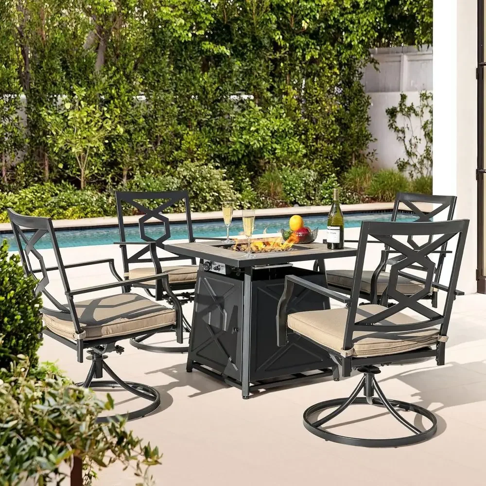 Комплект садовой мебели из 5 п – обзор и цена Outdoor Furniture With Fire Pit