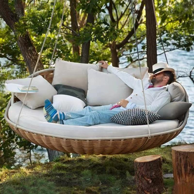 Уличная подвесная круглая кров – обзор и цена Outdoor Daybed Sofa